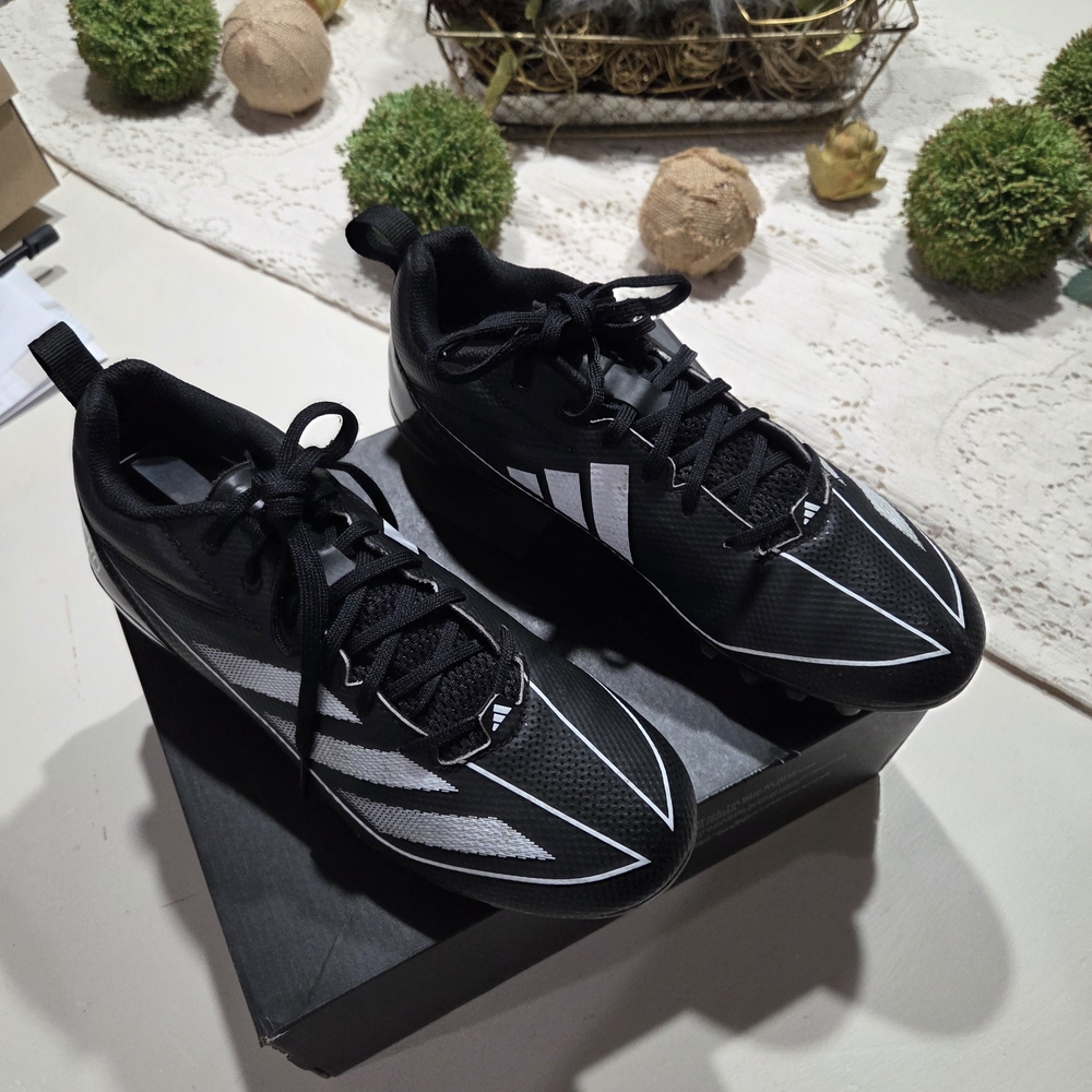 Adidas Men's Black and White Sneakers